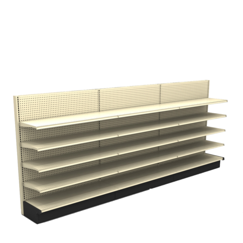 12' Gondola Wall Retail Merchandiser - Beige