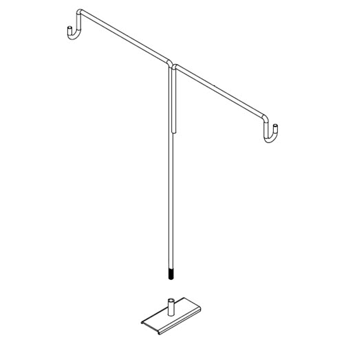 Magnetic Double Right Angle Gondola Sign Holder